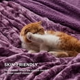 thumbnail image 2 of GentleSoft Sherpa Fluffy Throw Blanket - Fleece Warm and Cozy Throw for Women Gift, Plush & Fuzzy Faux Fur Christmas Blanket for Couch, Sofa, Bed Decor, Tie Dye Design, Purple, 50x60 Inches, 2 of 5