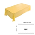 thumbnail image 3 of Disposable Solid Color Tablecloth Orange, 107.87x53.93in Rectangular for Party Wedding Restaurant Home Decor, 3 of 6