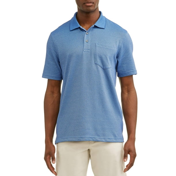 George Men's Pattern Jersey Polo Shirt - Walmart.com
