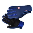 thumbnail image 2 of Guantes térmicos de invierno antideslizantes, impermeables, para clima frío, resistentes al viento y cálidos. Azul oscuro, 2 of 7
