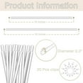 thumbnail image 3 of 20pcs Acrylic Plant Stakes Sticks Support with 20pcs Clips Kit for Potted Plants, 3 of 6