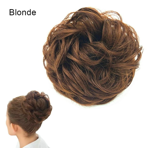 Tomshoo Messy Hair Bun Scrunchie Hair Piece Extension with Elastic