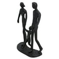 thumbnail image 2 of Family of 3 Holding Hands Silhouette Figurine Statue House Decor Ornament Metal, 2 of 3