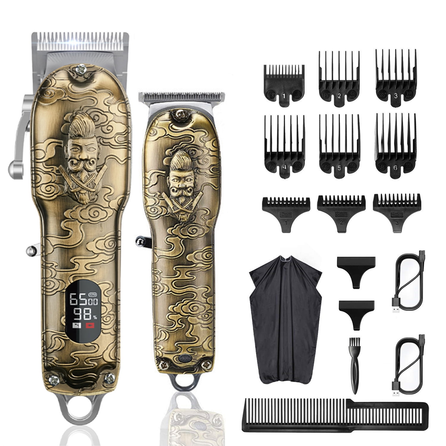 RESUXI Hair Clippers for Men,Professional Hair Trimmer Set Cordless ...