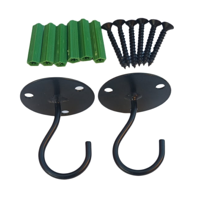 Gancho de techo para montaje en pared 2pcs Ganchos de tejado de Montaje en Pared Colgador de Linternas de Montaje en Pared de Hierro para Macetas Magideal Gancho de techo para montaje en pared