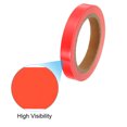 thumbnail image 3 of Uxcell Reflective Tape, 0.4" x 16Ft Vinyl Film Tape for Clothing, Orange-red, 3 of 5
