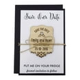 thumbnail image 2 of 35 Custom Engraved Wooden Magnet Save the Date Wooden Magnet Rustic Wedding Announcements Idea, 2 of 4
