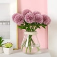 thumbnail image 3 of MAMOWEAR Artificial Flowers, Silk Chrysanthemum Ball Lifelike Fake Flowers Bouquets Hydrangea for Wedding Bridesmaid Home Decor, 3 of 7
