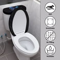 thumbnail image 4 of HELLHERO Butterfly Fits All Toilet Shapes Bathroom Toilet Lid Cover & Easy Care Universal Elastic Bottom with 2 Pack Bathroom Toilet Cozy Set, 4 of 8