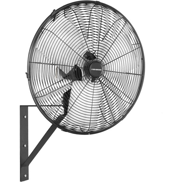 HISH 20 Inch Industrial Oscillating Wall Mount Fan 5500CFM,Heavy Duty,High Velocity,3 Speed