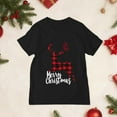 thumbnail image 5 of mgoYE Matching Family Christmas Cute Pattern Christmas Gift Kids T-Shirt Parent-Child Short Sleeves(Black,2XL), 5 of 9