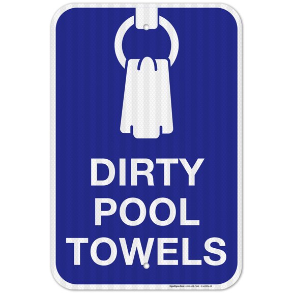 Dirty Pool Towels Pool Sign,