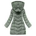 thumbnail image 4 of Veste d'Hiver à Manches Longues pour Femmes avec Fermeture Éclair Composite Manteau d'Extérieur Solide pour Automne et Temps Froid, 4 of 9