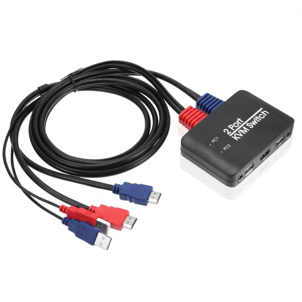 Conmutador Kvm Compatible Con Hdmi Convertidor Compatible Con Hdmi De Alto Rendimiento Ampliamente Compatible Adaptador Fácil De Usar Para El Trabajo En El Hogar Y La Oficina Cateissary EL011073-00