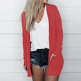 thumbnail image 7 of SDNall Lightweight Cardigans for Women Color Long Sleeve Casual Tops Blouse with Pocket Cardigan Womens Cardigan (Watermelon Red, Sizes S-XXL), 7 of 7