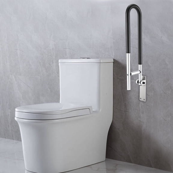 Miumaeov 23.6 Inch Foldable Handrail Grab Bar Toilet Safety Support Handrail Wall Mounted