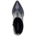thumbnail image 3 of TOMMY HILFIGER Womens Dark Blue Navy Elastic Goring Cushioned Logo Jetz Pointed Toe Block Heel Zip-Up Booties 8.5 M, 3 of 4