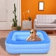 thumbnail image 2 of Inflatable Kiddie Pool, 45" x 35" X 14" Blue Baby Pool Summer Water Fun, 2 of 5