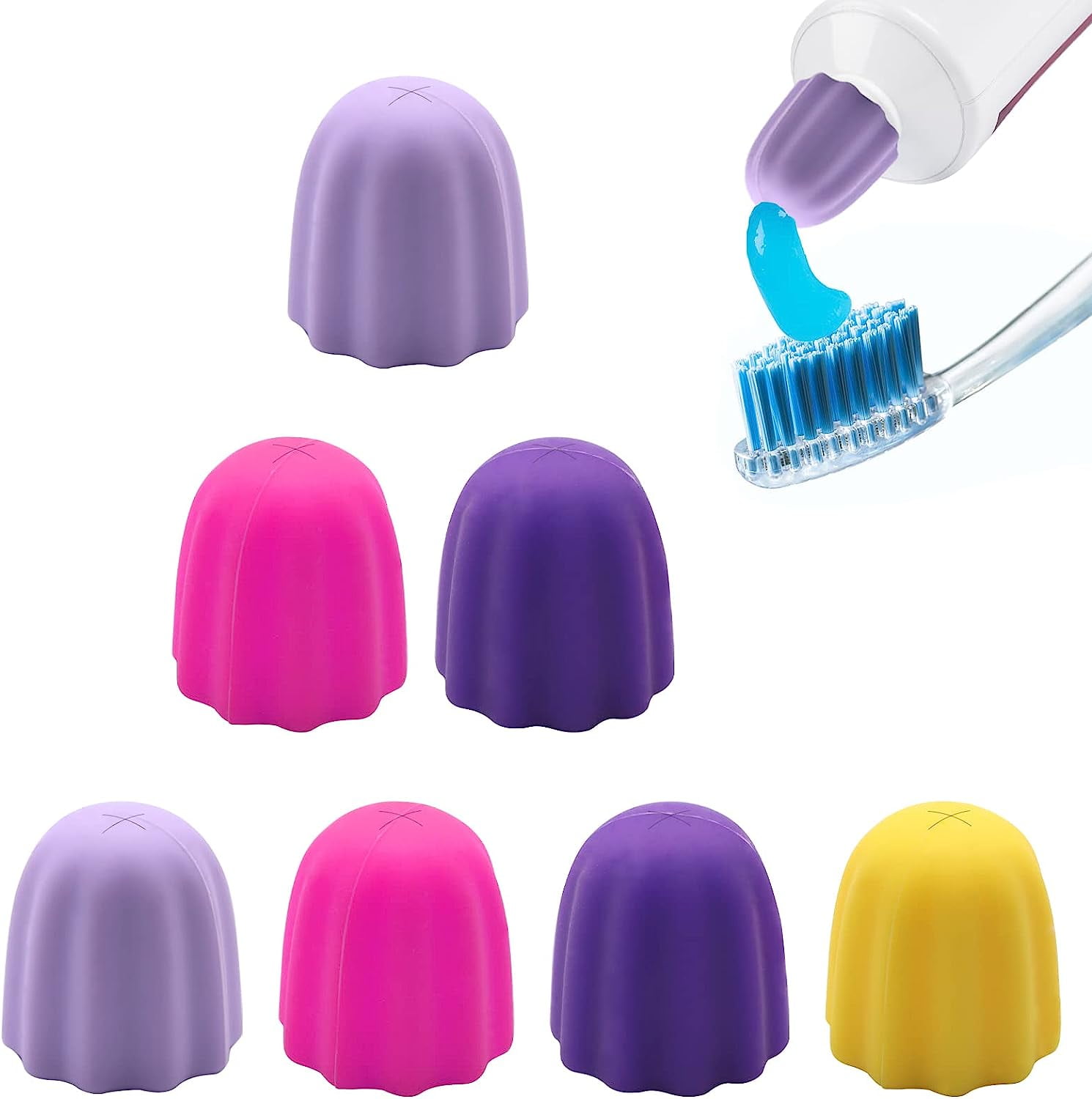 Toothpaste Caps & Dispensers Set Self Closing Toothpaste Caps Squeezer