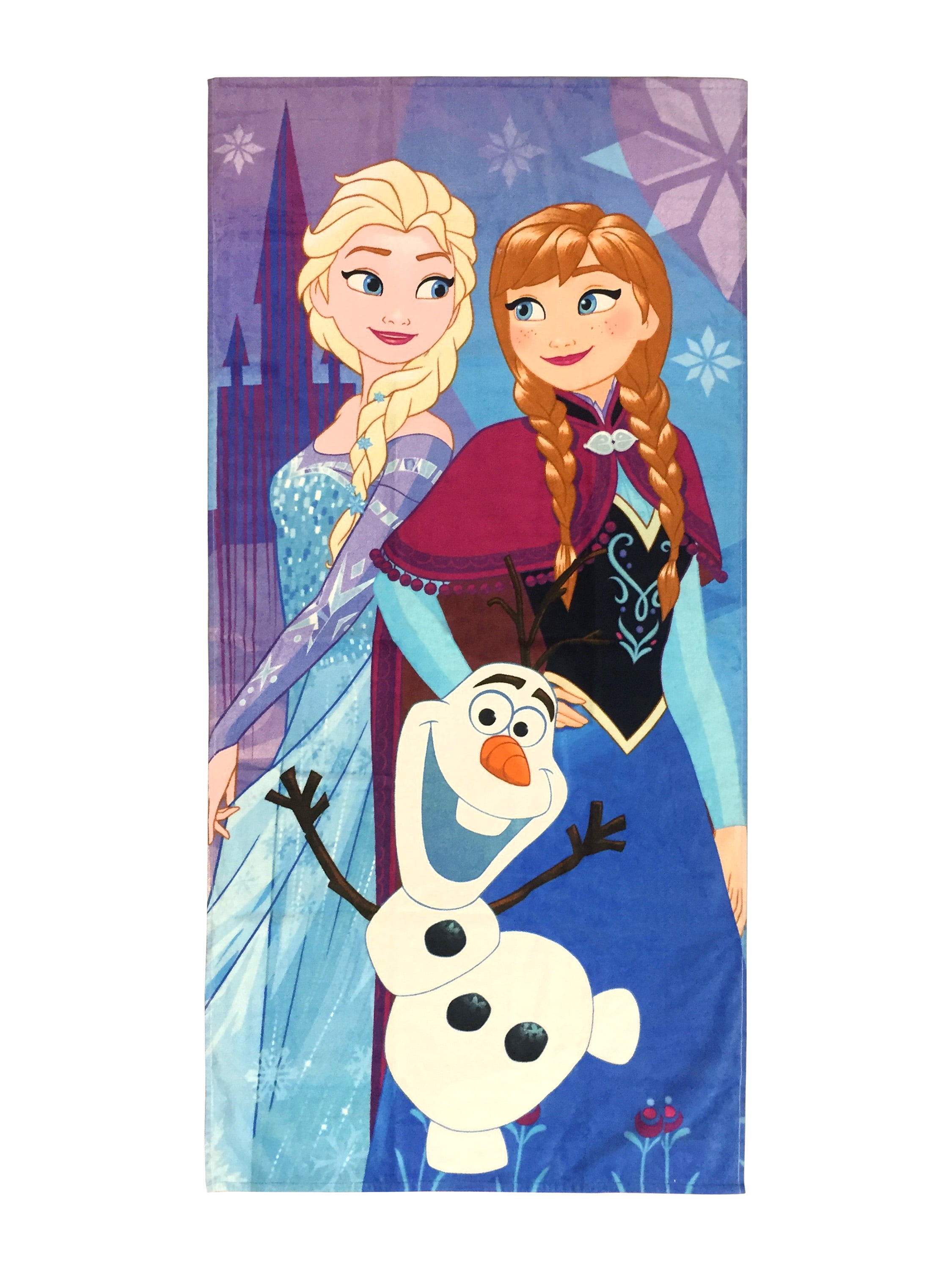 Anna And Elsa Frozen Disney Beach Towel Cotton 28”X58” 
