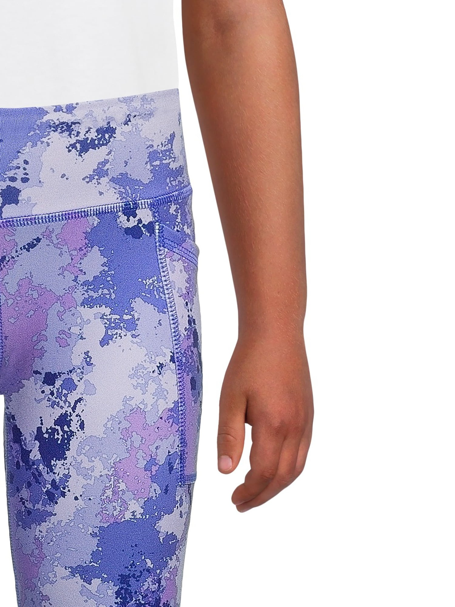 ATHLETIC WORKS KIDS Girls Colorful Polyester Full Length Leggings Multi XS  4-5 $12.99 - PicClick
