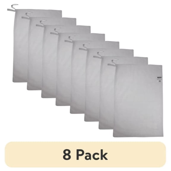 HUALAIJIN Adult Home Zipper Laundry Wash Bag, 8 Count