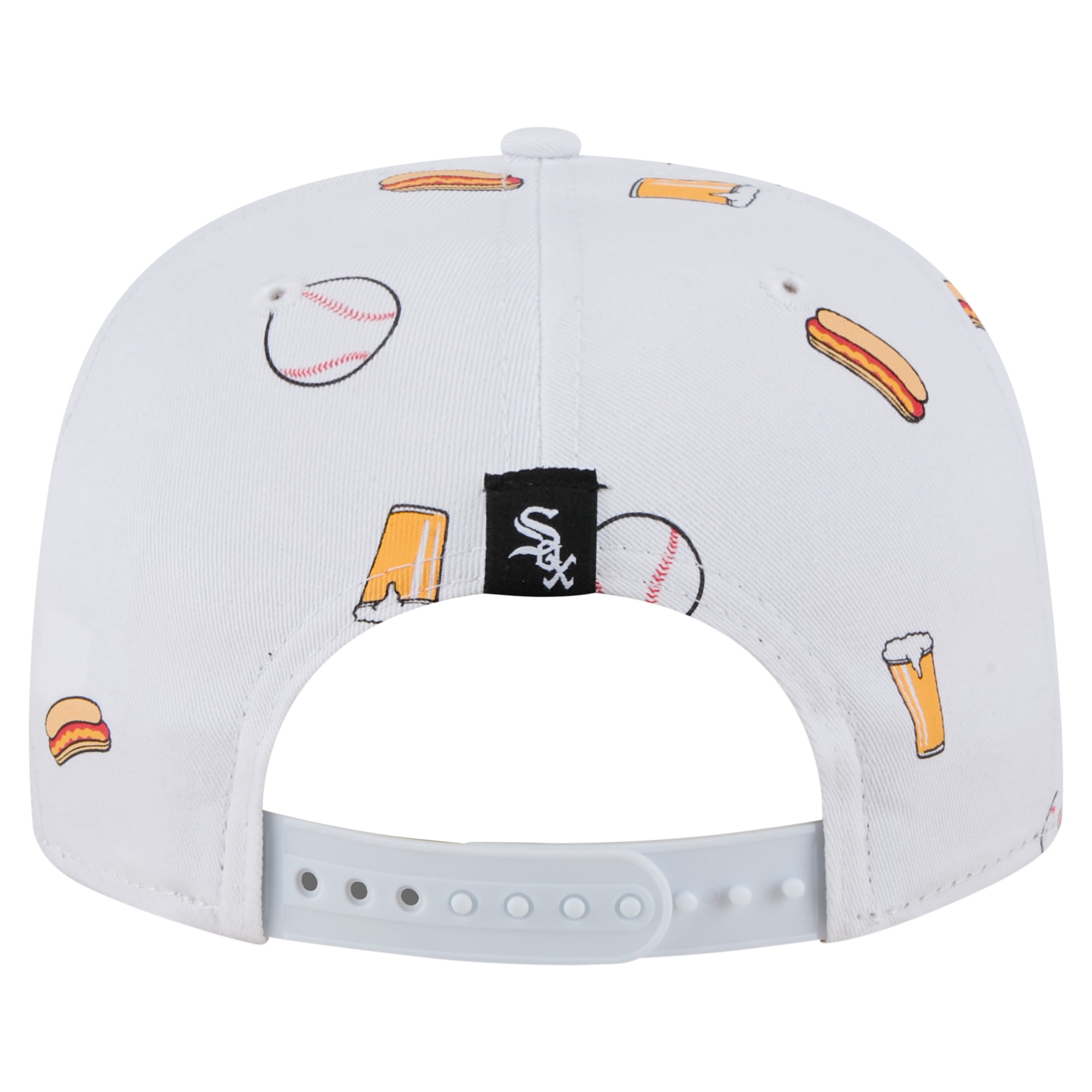 Men's New Era White Chicago White Sox Team Cheer Rope 19TWENTY Adjustable Hat