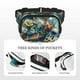 thumbnail image 5 of Balery Colorful Plant Turtle Mochila Cinturón para Mujeres y Hombres, Bolsa de Cintura Impermeable de Doble Capa con Correa, 5 of 9
