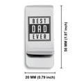 thumbnail image 2 of Stainless Steel Best Dad Ever Classic Slim Money Clip Credit Card Holder, 2 of 2