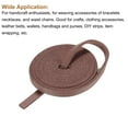 thumbnail image 3 of Uxcell Faux Leather Straps Strip Belt Leather String 0.5cm/0.2" Width for DIY Ornament Accessories,Brown,2pcs, 3 of 6