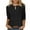 Black, variant on ZyeKqe Womens Tops Casual Keyhole Crewneck Loose Fitted Blouses Comfy Plain Solid Color Summer Top