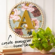 Plaid Unfinished Wood MDF 8 Letter for DIY Arts and Crafts, D