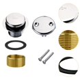thumbnail image 6 of deevoka Bathtub Drain Tip Anti Clogging Tub Drain Trim Set for Bedroom Bathroom Sink Chrome, 6 of 9
