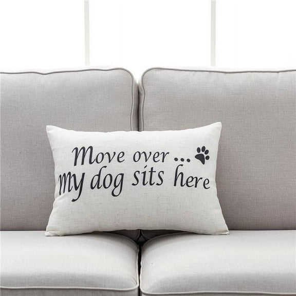 MDR Trading Inc. HU-YM1420JTMMDOP Move Over... My Dog Sits Here With Polyester Insert Pillow