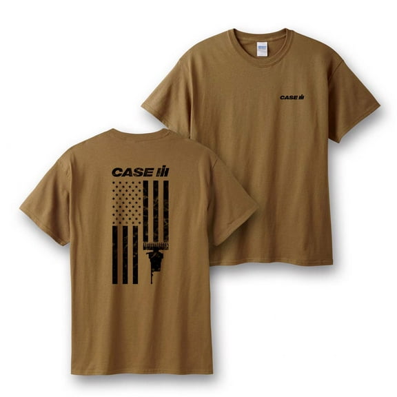 Case IH American Flag Harvesting T-Shirt 220595