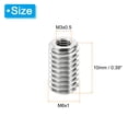thumbnail image 2 of Unique Bargains Adaptateurs de Filetage Manchon Réducteur Écrou 20 Pcs M6x1 Mâle à M3x0.5 Femelle Réparation Insert Écrou 10mm, 2 of 7