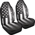 thumbnail image 6 of Uorisanigo Black American Flag Car Seat Covers Waterproof Front Seat Covers Elastic Fabrics Anti-Slip Back Fabric Easy to Install Suitable for Cars, SUV and Trucks, 6 of 7