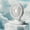 White, variant on Zzbeans USB Desk Fan, 5-Speed Portable Office Fan with LED Display, Personal Desk Fan for Dormitory Home Office Travel, Quiet Cooling Circulation Fan with Foldable Hook, White