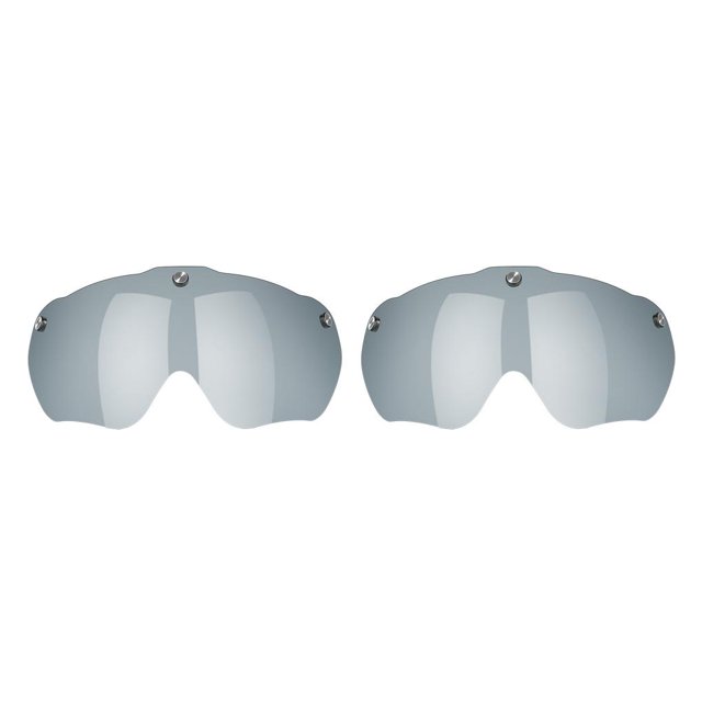 Eigraketly Gafas de casco para bicicletas, gafas de repuesto para bicicleta de montaña, lentes para montar en bicicleta, Protector ocular, Gris 2piezas