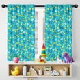 thumbnail image 5 of Blackout Kids Curtains,Blue Cartoon Dinosaurs Pattern Childrens Insulated Curtains Set Of 2,Bedroom Essentials,Toddler Room Decor 42"x54", 5 of 5