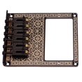 thumbnail image 1 of Placa de puente de silla de montar de rodillo de guitarra eléctrica de hierro duradero DIY 102 x 89 mm Yuyangstore Puente de silla de montar con rodillo de guitarra, 1 of 8