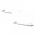 thumbnail image 1 of Oleegame 2PC Spoon And Lid Rest Wall Mounted Towel Rack Hanging Plastic Towel Bar Storage Rack Bathroom Rack Single Bar Bath Towel Rack White, 1 of 9