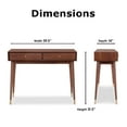 thumbnail image 4 of Adore Decor Sutton Mid-Century Modern Console Table Walnut Brown, 4 of 9