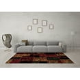 thumbnail image 3 of Ahgly Company Indoor Square Patchwork Brown Transitional Area Rugs, 8' Square, 3 of 4