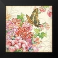 thumbnail image 2 of Paton, Julie 20x20 Black Modern Framed Museum Art Print Titled - Geranium and Butterflies, 2 of 5