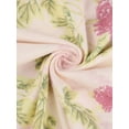 thumbnail image 5 of Conjunto de Pijamas para Mujeres de Manga Larga con Estampado Floral, Pulóver con Nudo Frontal, Pantalones Anchos Suaves de 2 Piezas, XL, Floral Rosa, 5 of 5