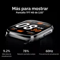 thumbnail image 3 of QCY Smartwatch reloj inteligente GS S6 Negro IPX8 más de 100 fondos con app QCY, 3 of 8