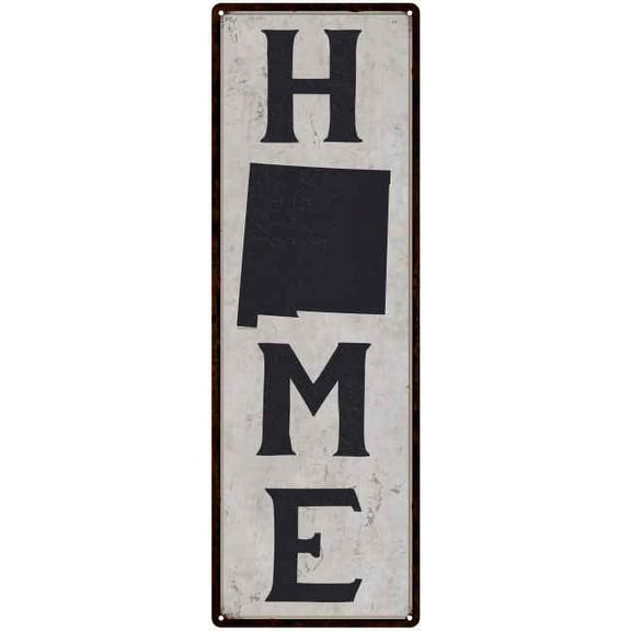 New Mexico is My Home Vintage Chic Wall Decor 6x18 Metal Sign 106180025030