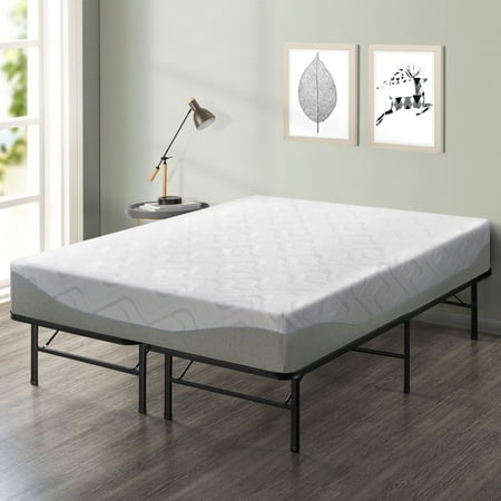 Best Price Mattress 11 Inch Gel-Infused Memory Foam Mattress and 14 Inch Steel Platform Bed Frame Set - Twin