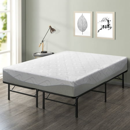 Best Price Mattress 11 Inch Gel-Infused Memory Foam Mattress and 14 Inch Steel Platform Bed Frame Set -